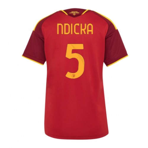 Zenski Nogometni Dres AS Roma Evan Ndicka #5 Domaci 2026-27 Kratak Rukav